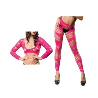 Leggings de Malla Crotchless y Red Beverly Hills para Estilo Audaz