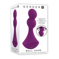 Gender X Rotating Vibrator Ball Game Purple