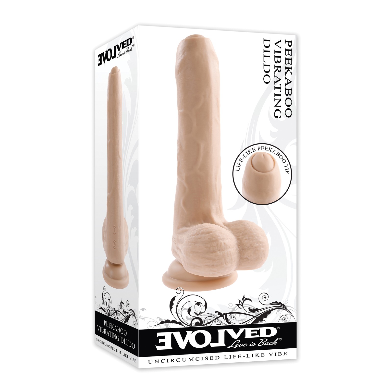 Evolved Peek A Boo Vibrating Dildo Ivory