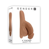 Gender X 4" Packer - Tan