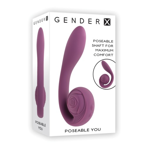 Vibrador Poseable Gender X - Púrpura