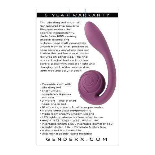 Vibrador Poseable Gender X - Púrpura