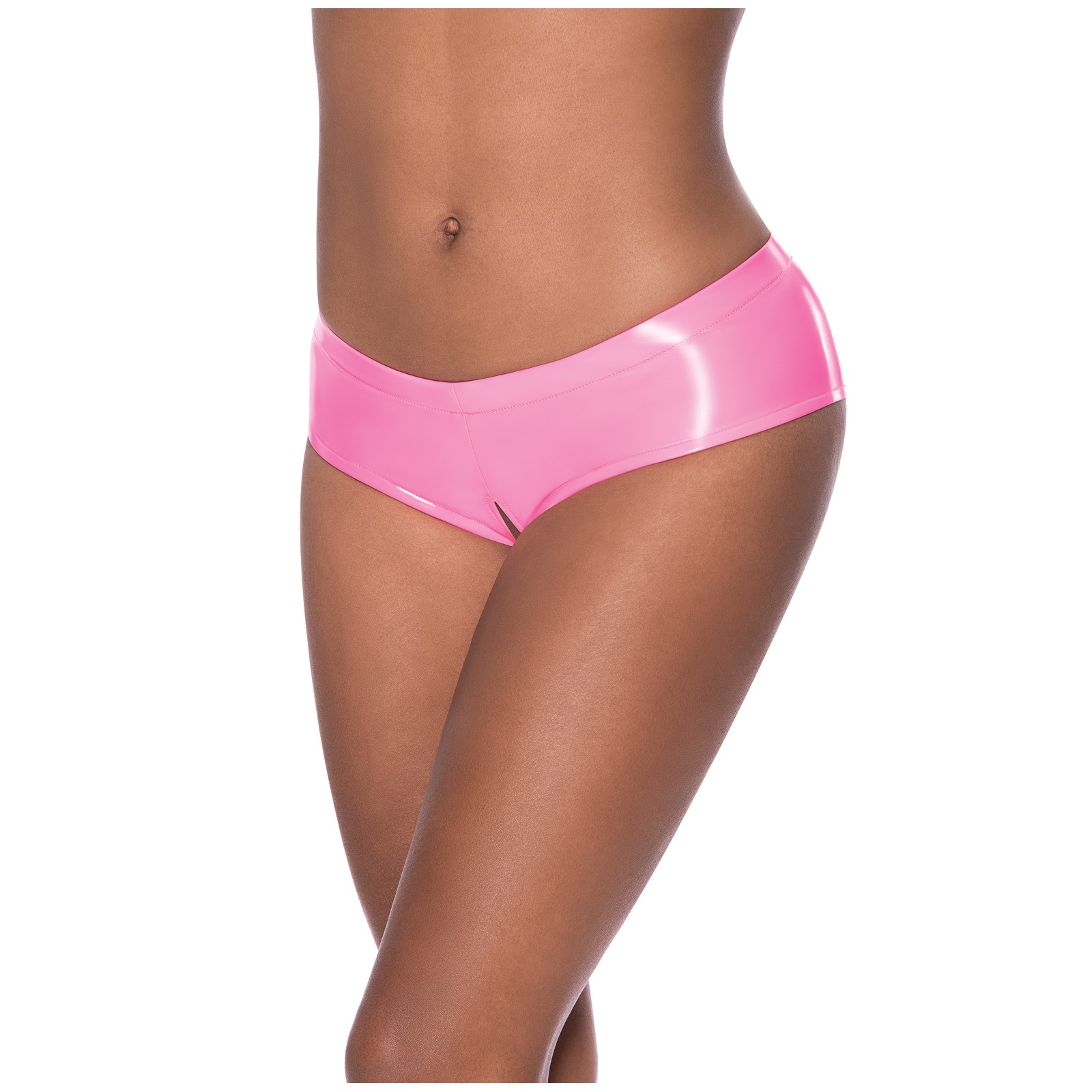 Club Candy Low Rise Split Crotch Boy Short Pink L XL