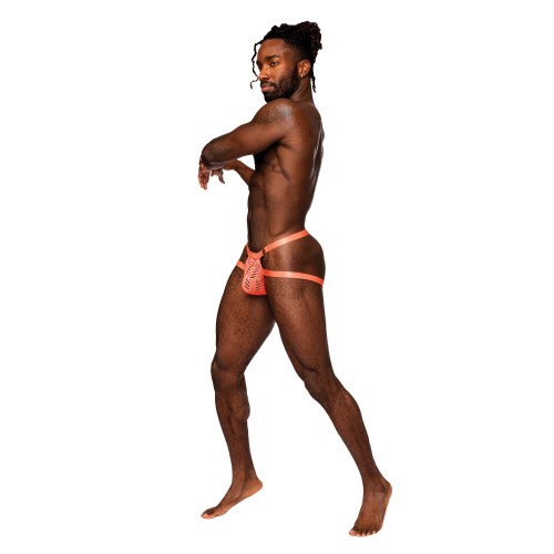 Rude Awakening Mesh Ring Jock Neon Orange