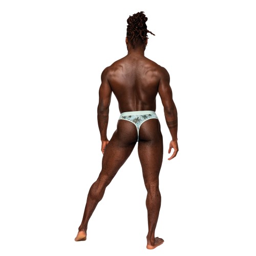 Tanga de Malla y Spandex Impresa - Flamenco L/XL