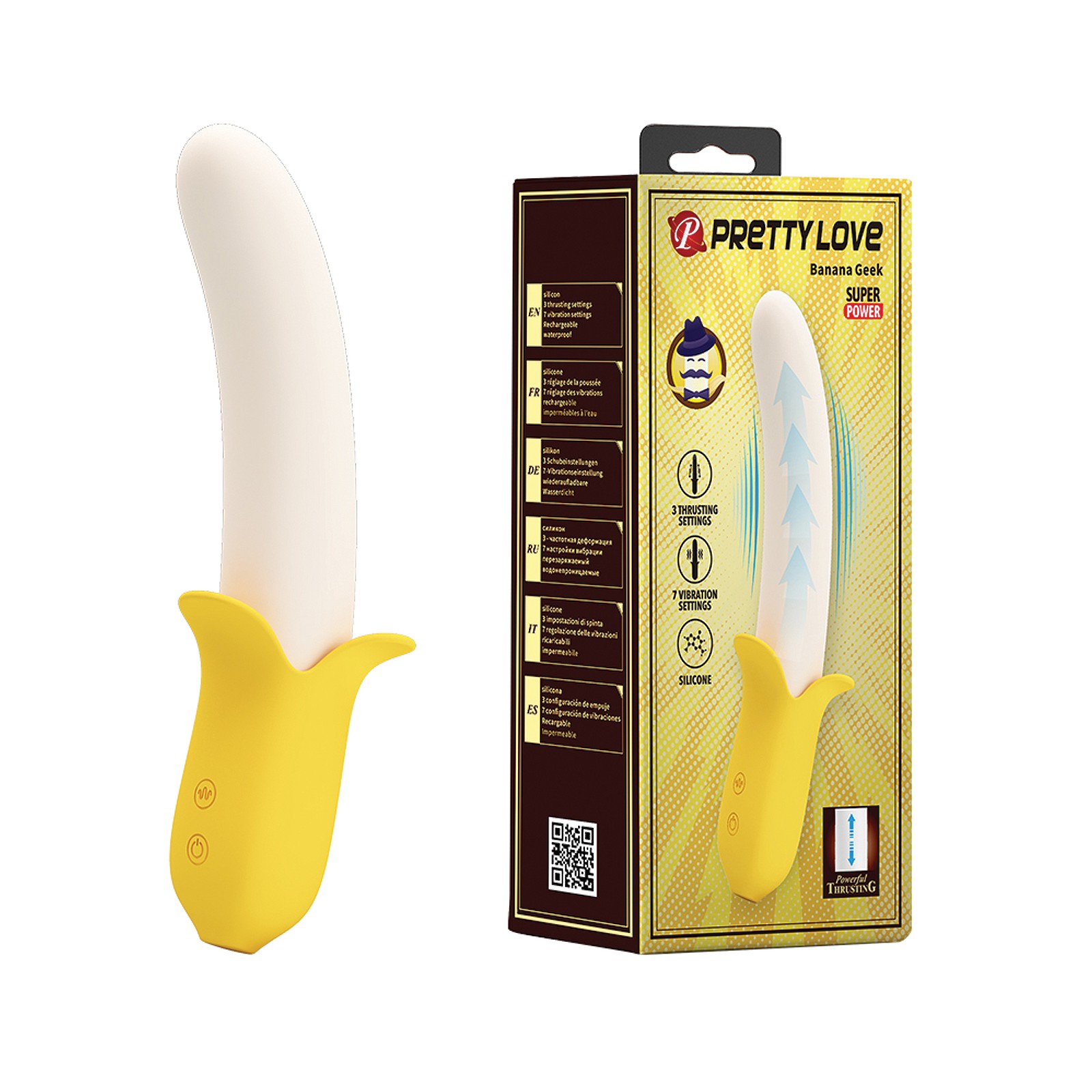 Vibrador Thrusting Pretty Love Banana Geek