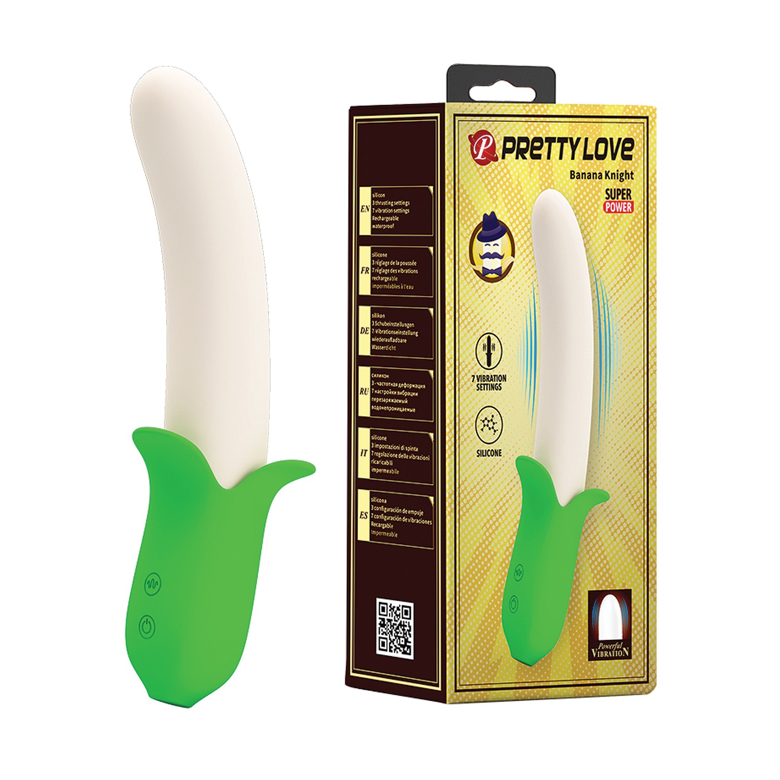 Vibrador Pretty Love Banana Knight Verde