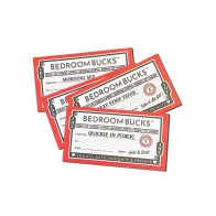 Bedroom Bucks I.O.U Coupons for Intimate Fun