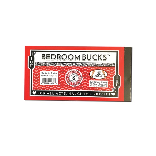 Bedroom Bucks I.O.U Coupons for Intimate Fun