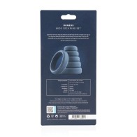 Boners 6 Pc Wide Cock Ring Set - Black