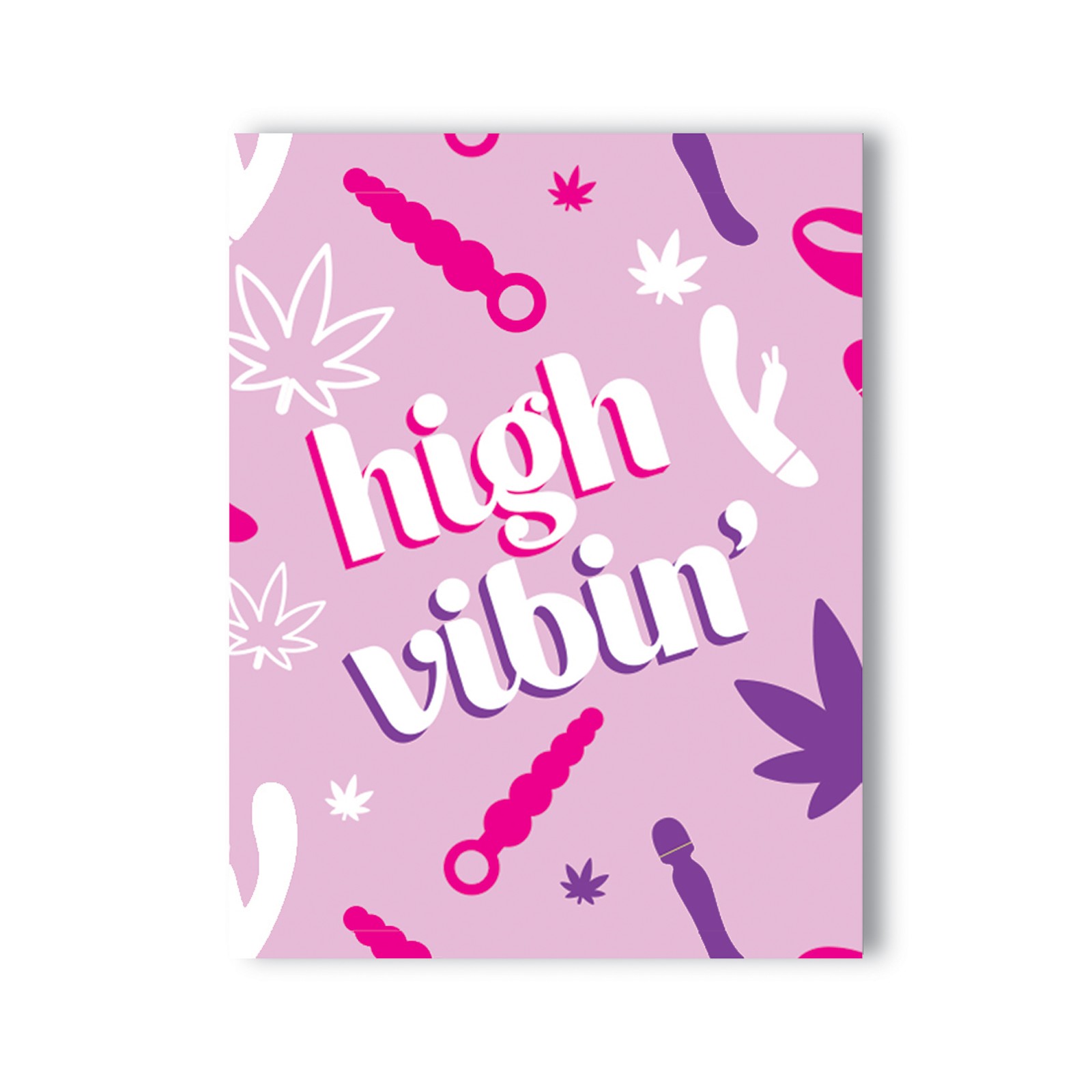 High Vibin' 420 Greeting Card