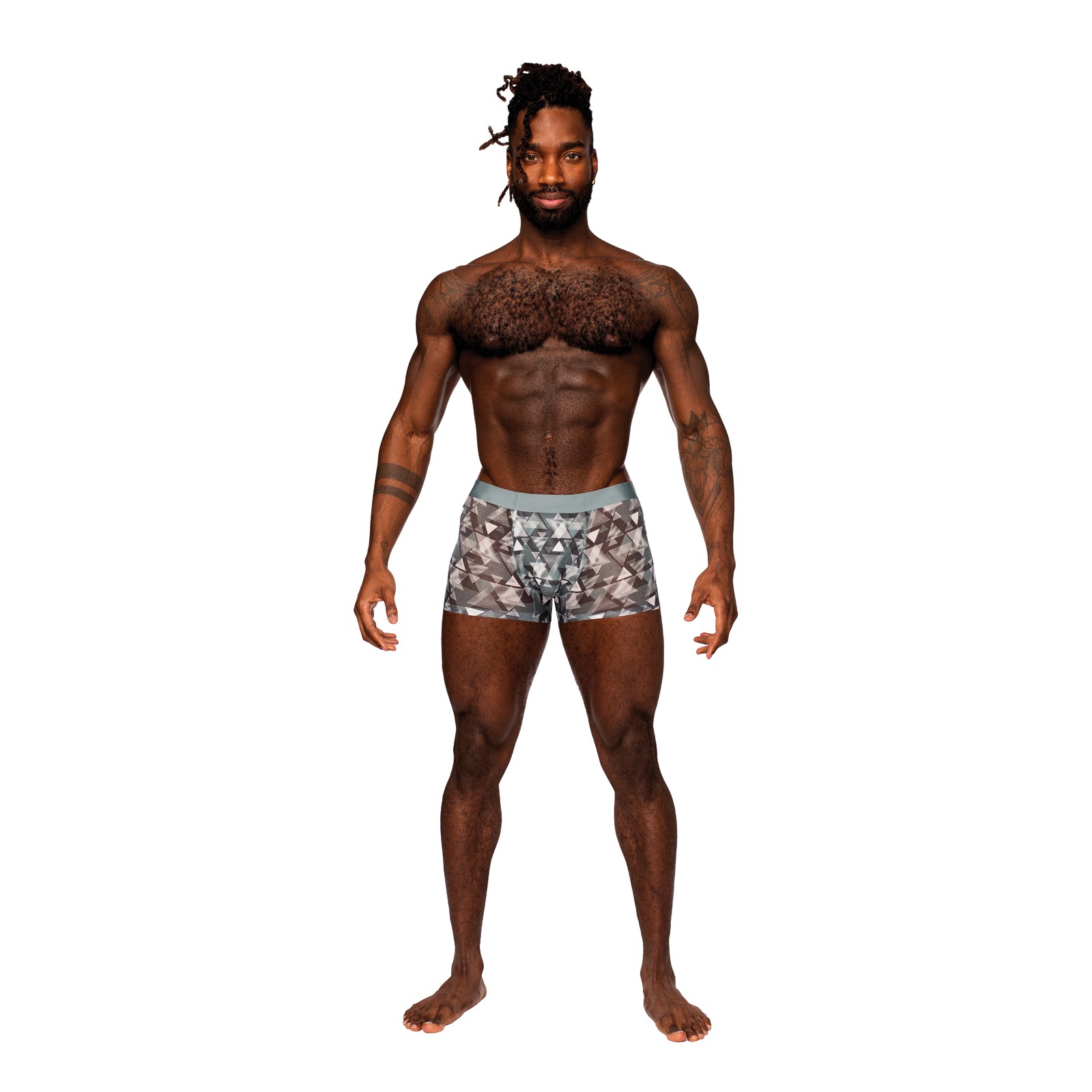 Seamless Sheer Prints Men's Short - Male Power