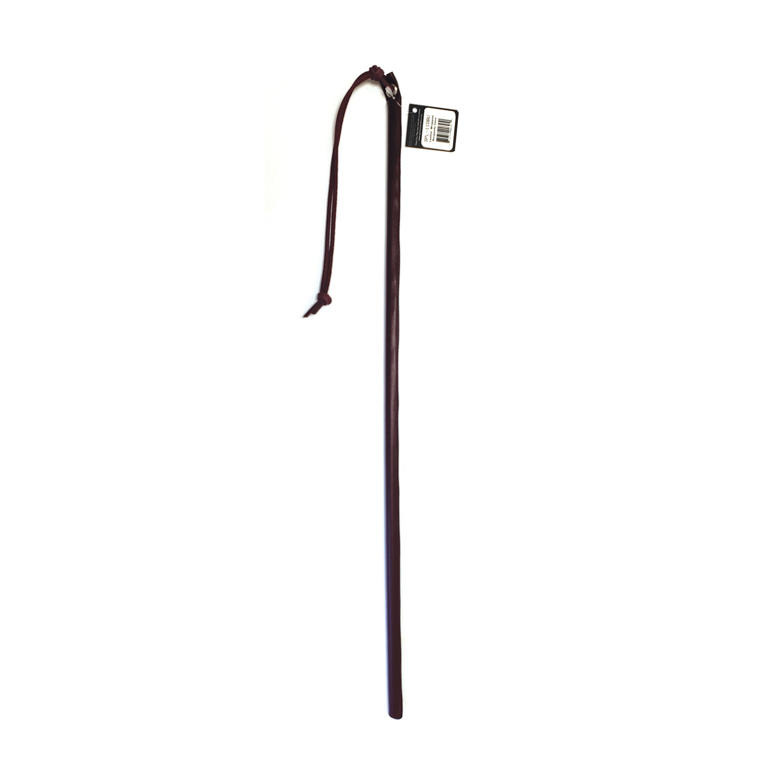 Spartacus 24" Leather Wrapped Cane - Burgundy