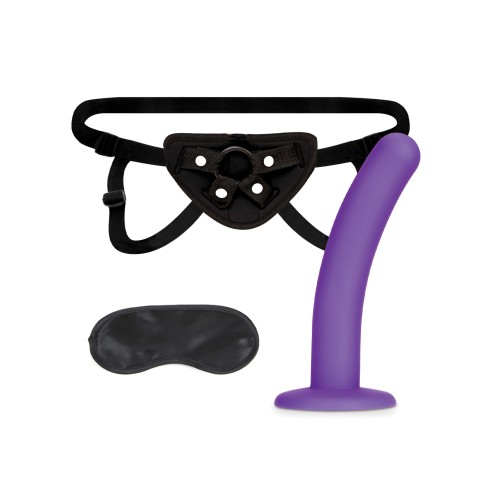 Lux Fetish 5" Dildo with Strap On Harness Set