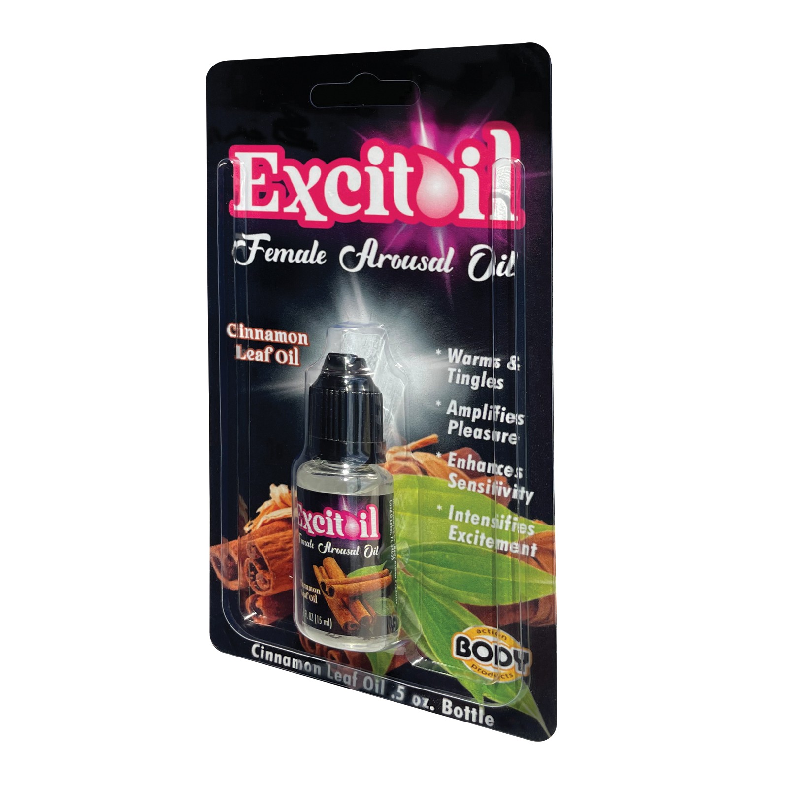 Aceite de Arousal Excitoil Cinnamón Body Action - 0.5 oz