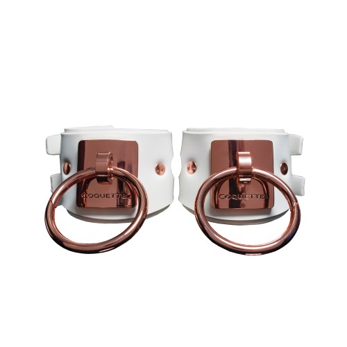 Pleasure Collection Adjustable Handcuffs White Rose Gold