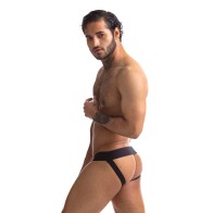 Sport Fucker Jersey Jock - M Black/Green | Men's Underwear