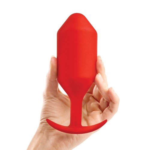 b-Vibe Weighted Snug Plug 6 Red 515g