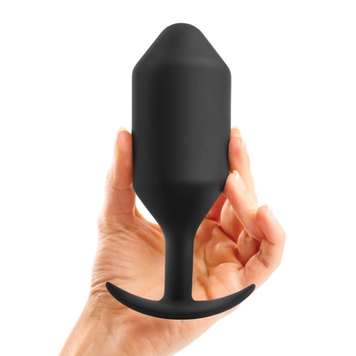 b-Vibe Plug Snug 7 con Peso - 600g Negro