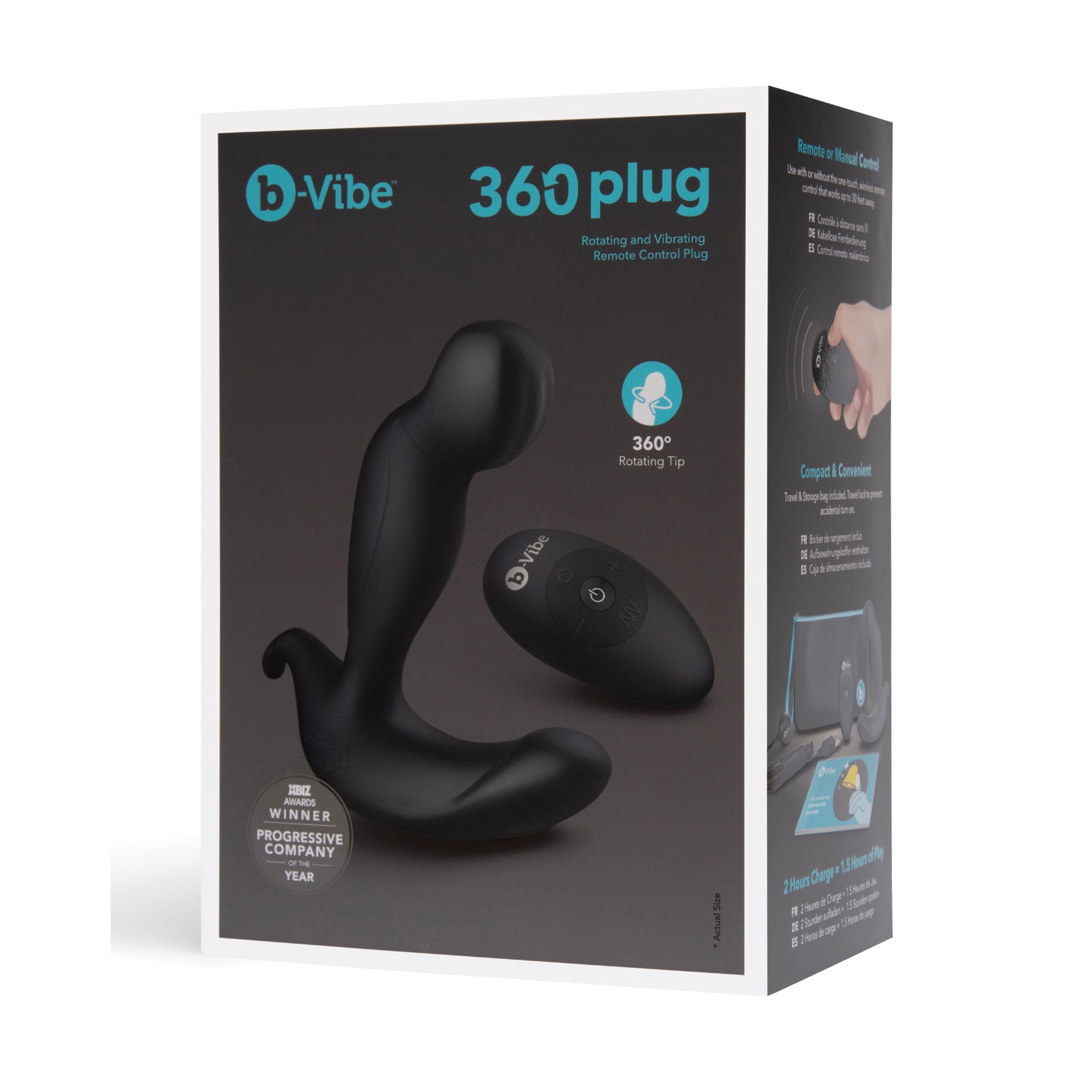 Plug Anal 360 b-Vibe - Estimulación Revolucionaria