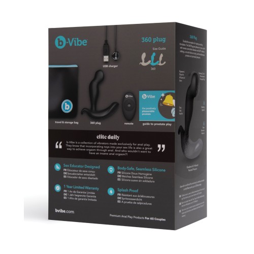 Plug Anal 360 b-Vibe - Estimulación Revolucionaria