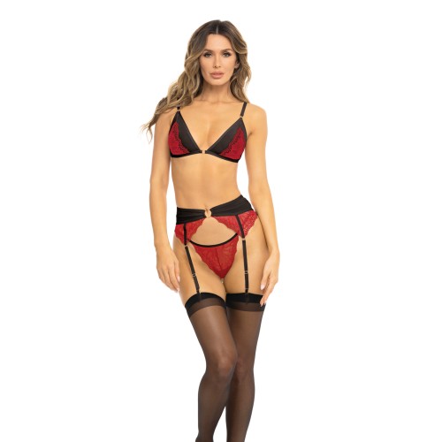 Conjunto Underneath It All Rene Rofe Rojo M/L