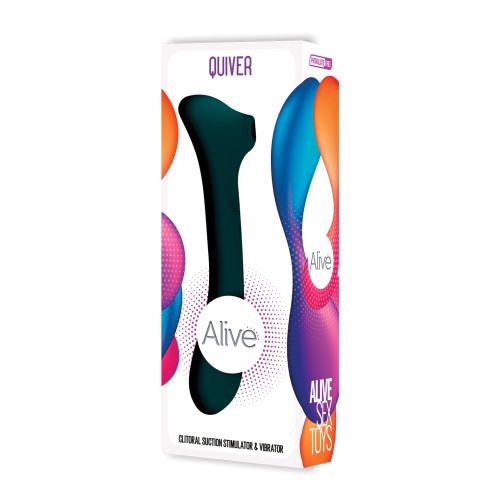 Alive Quiver Teal Juguete de Placer Doble Función