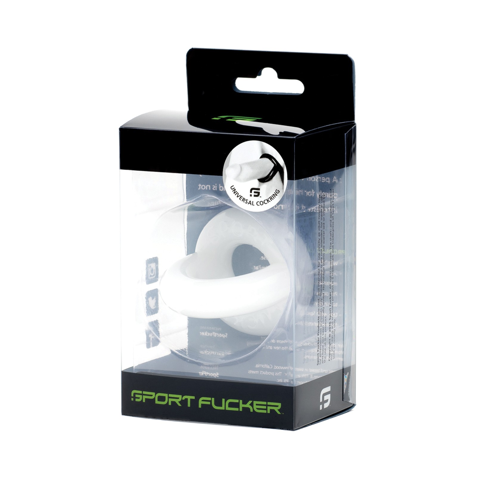 Sport Fucker Universal Cockring - White