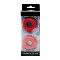 Sport Fucker Skater Boyz Rings Pack of 2 Red