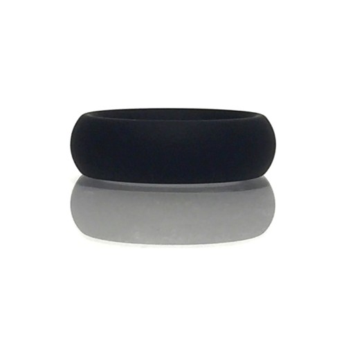 Rascal Brawn Silicone Cock Ring Black - Enhanced Performance