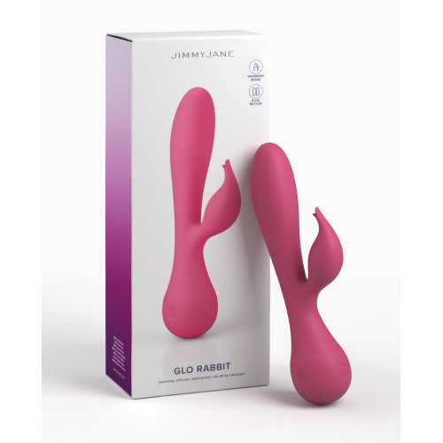 Vibrador JimmyJane Glo Rabbit - Experiencia de Placer Calentado