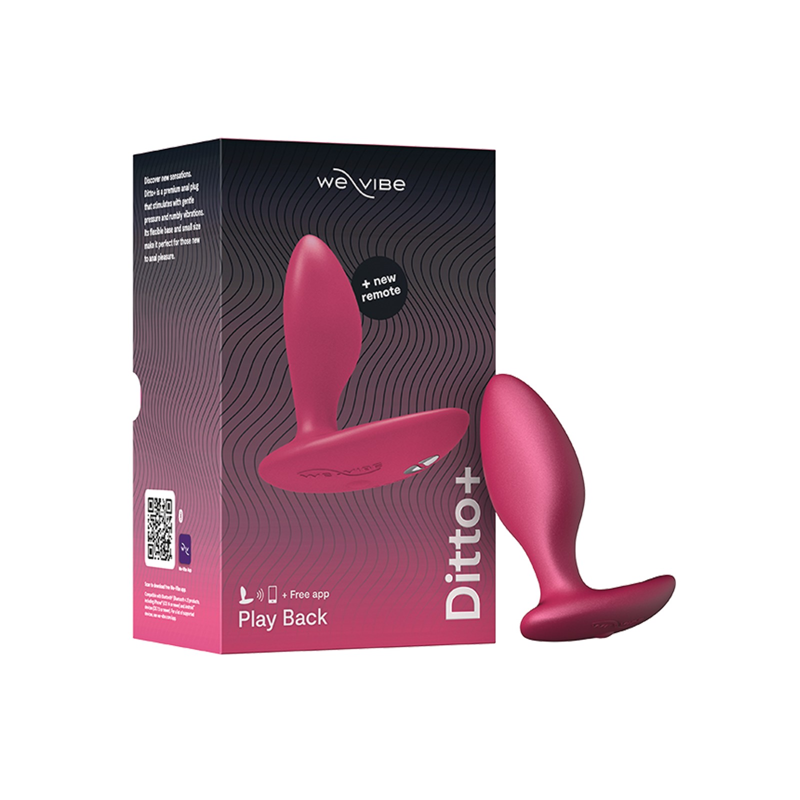 We-Vibe Ditto+ Tapón Anal Rosa Cósmico