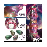 Creature Cocks Larva Ovipositor Silicone Dildo with Eggs