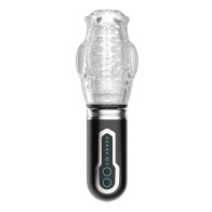 Thrusting, Vibrating & Rotating Oral Sex Masturbator - Black