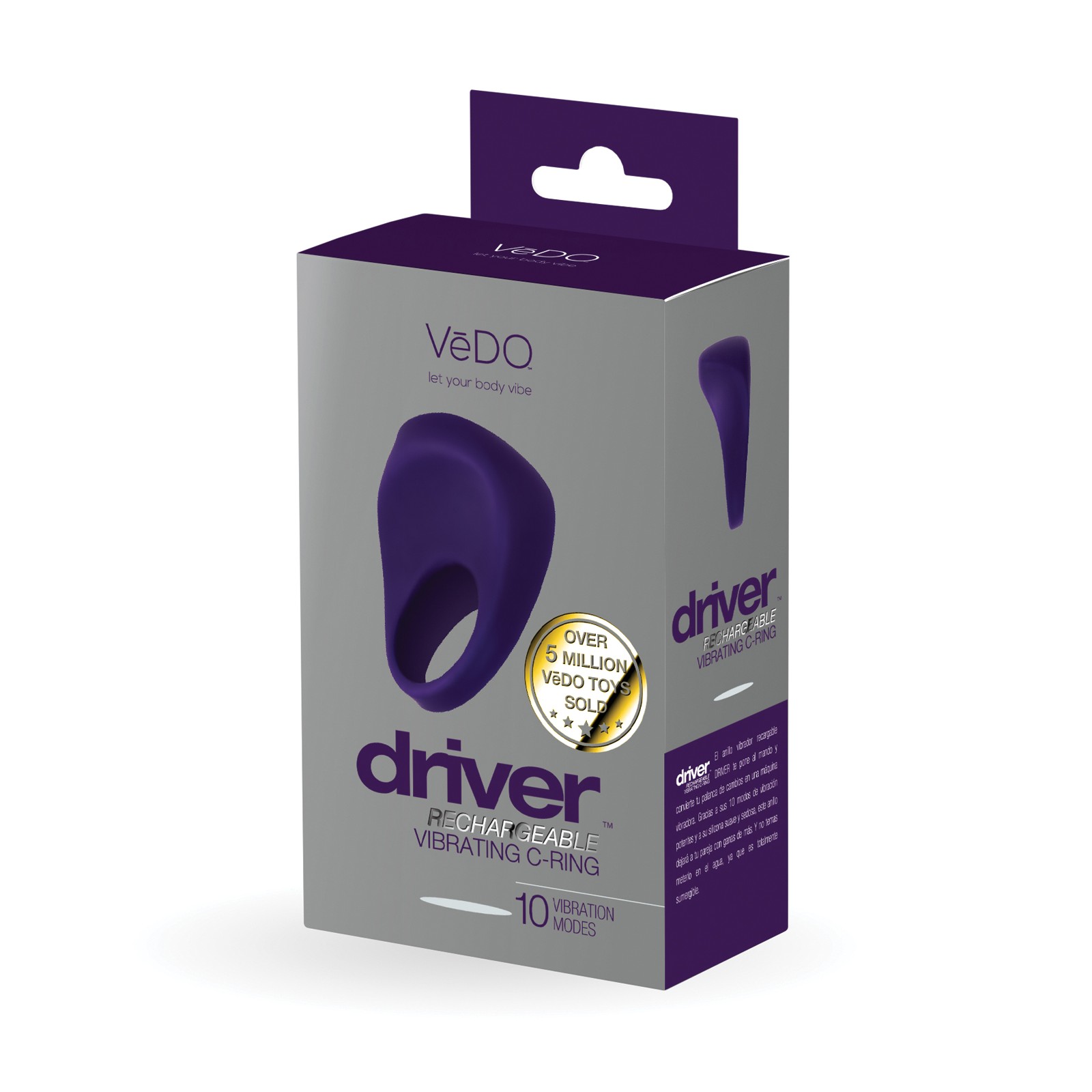 VeDO Driver Anillo de Carga Recargable Púrpura