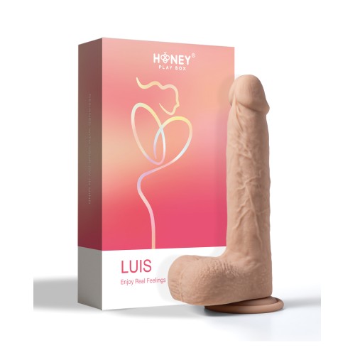 Luis App Controlled 8.5" Thrusting Dildo Vibrator Ivory