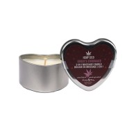 Earthly Body 3 in 1 Massage Heart Candle for Relaxation