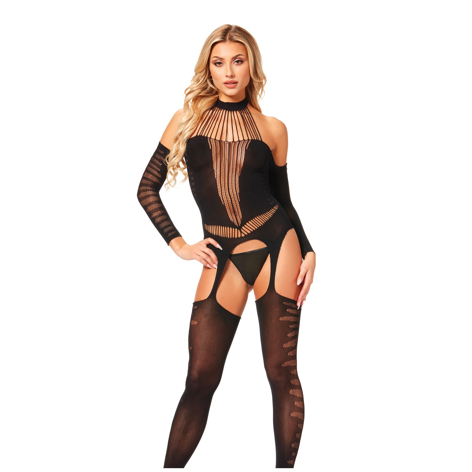 Halter Body Stocking Jumpsuit for Seductive Nights