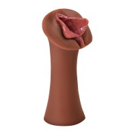 PDX Extreme Wet Pussies Luscious Lips Stroker - Brown