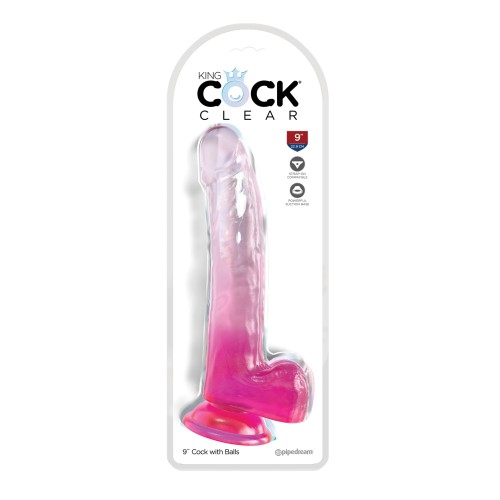 Dildo Realista King Cock Clear 9" - Placer Definitivo